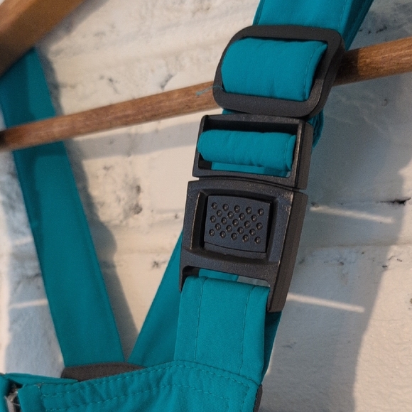 Lands End Squall Grow-A-Longs Teal Snow Bib Overalls - Picture 3 of 13